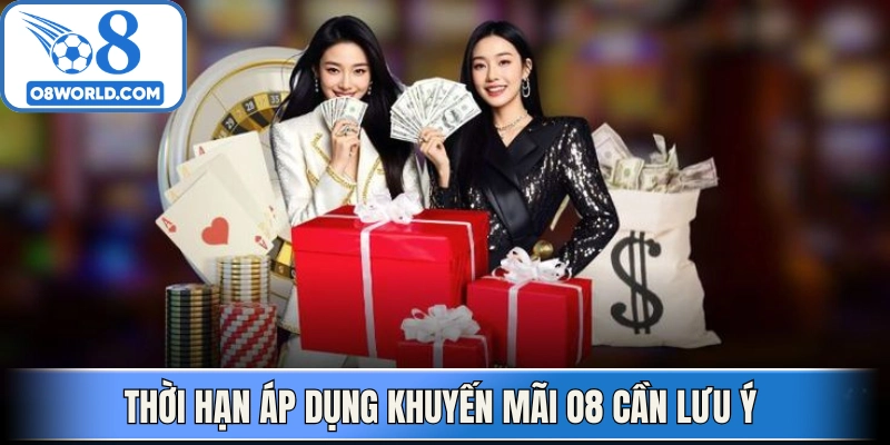 Thời hạn áp dụng chương trình Khuyến mãi O8 cần lưu ý